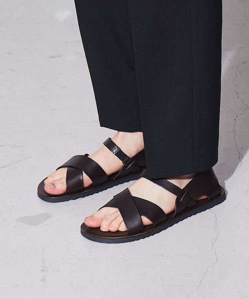 【一部店舗+WEB限定】ステップイン レザーサンダル