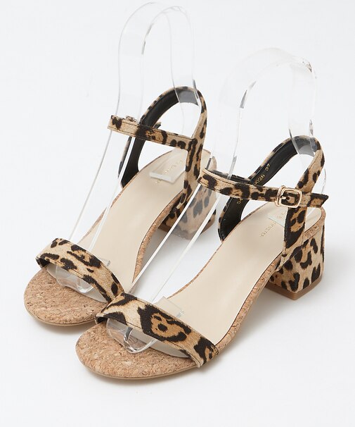 【販売店舗限定】ブロックヒールコルクサンダル