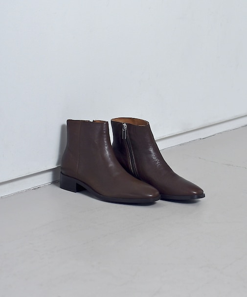 【販売店舗限定】スクエアトゥショートブーツ