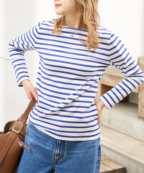 【ピンク】【boussole*qualite】クロシェネックレスロンT boussole×qualite】クロシェネックレスロンT｜デザインワークスの