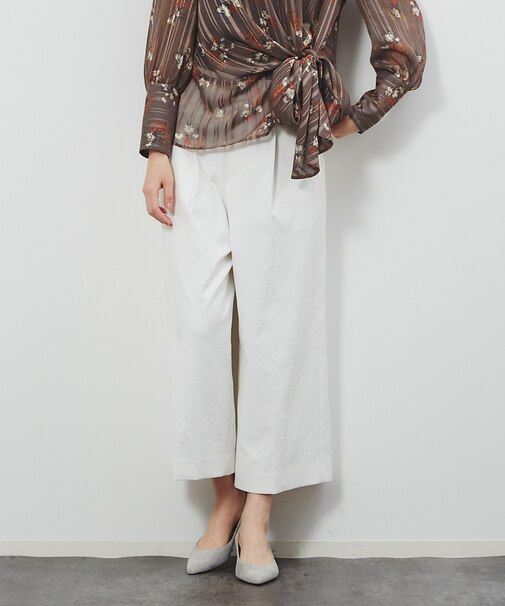 シェルタリングクロップドパンツ