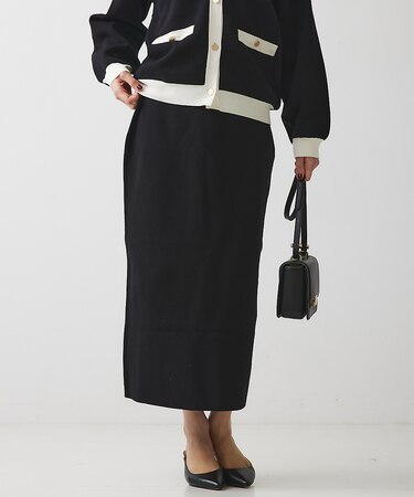 【セットアップ対応】ジャガードニットスカート