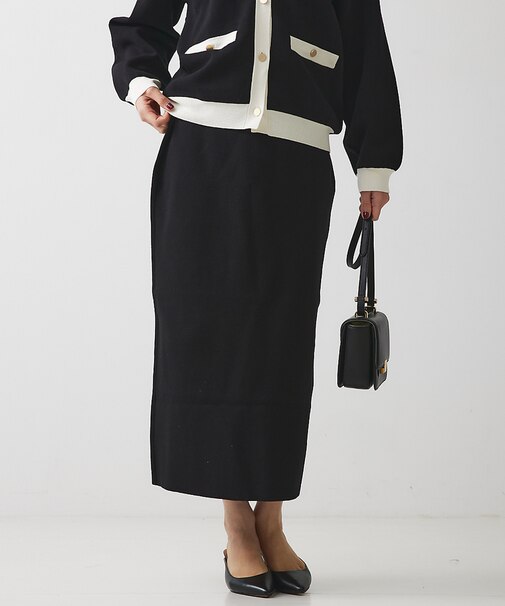 【セットアップ対応】ジャガードニットスカート