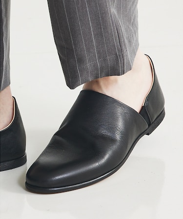 【MADE IN JAPAN】サイドゴア レザー スリッポン