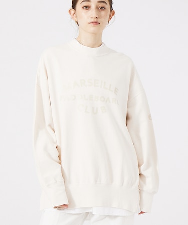 【mucci/ムッチ】ミニ裏毛ロゴスウェットプルオーバー