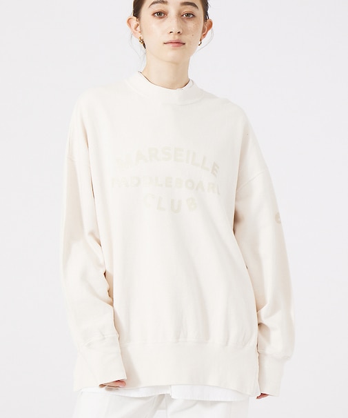 【mucci/ムッチ】ミニ裏毛ロゴスウェットプルオーバー