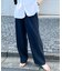 ウエストゴム ワイドバレルパンツ