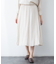 サテンシワプリーツスカート