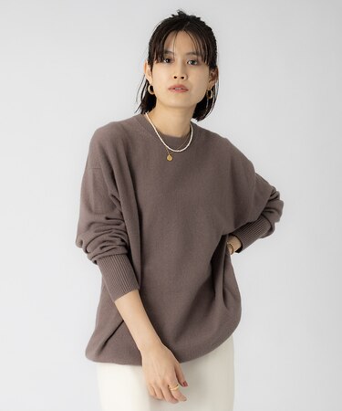 W/Cashクルーネックプルオーバー