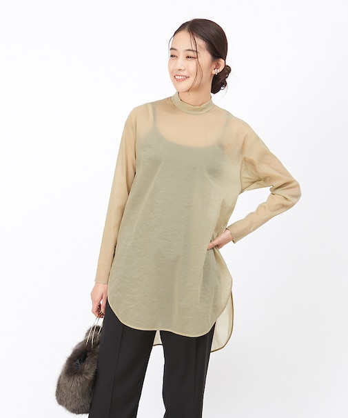 シースルーブラウス