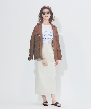 ストレッチカルゼサスペンダースカート