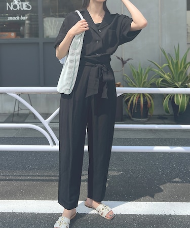 【東原妙子さんコラボ】リネン混ジャンプスーツ