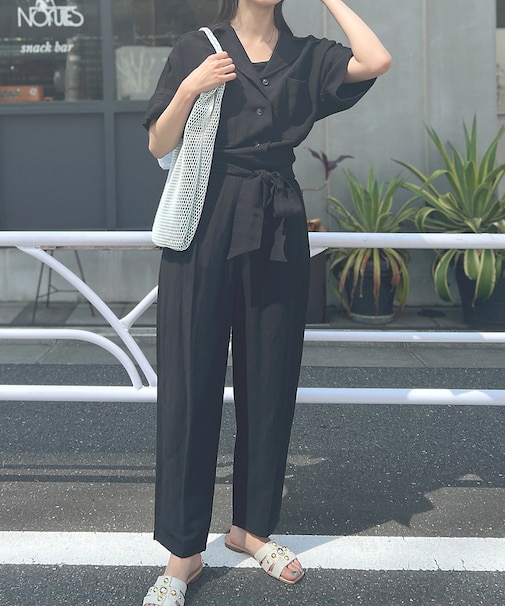 【東原妙子さんコラボ】リネン混ジャンプスーツ