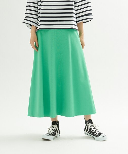 【XSサイズ展開】シェルタリングフレアスカート