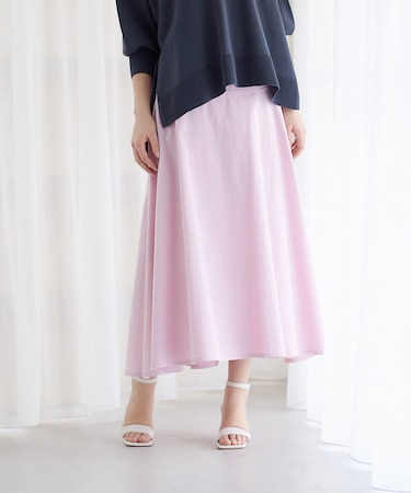 コットンツィストドライフレアスカート
