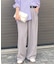 ストレッチツイル  ワイドパンツ