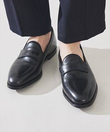 【グッドイヤーウェルト製法】エレガント サドル オペラ シューズ/ローファー