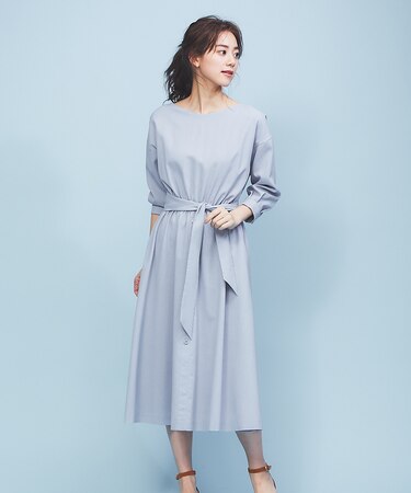 フロントボタンワンピース