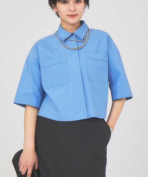 カラーショートシャツ