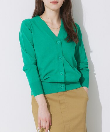 【アンサンブル対応】C/NyVネックカーディガン