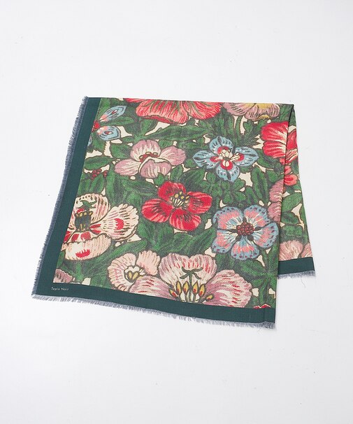 【Tapis Noir】ラージフラワー スカーフ