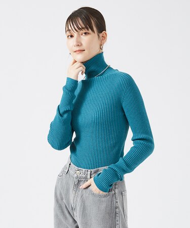 【日本製/2024AW】シームレスタートルニット