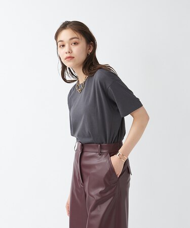 《新色登場》リネンコットンアシメTシャツ