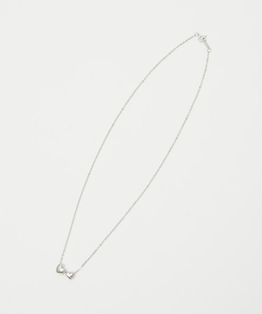 【ucalypt】ダブルハートネックレス