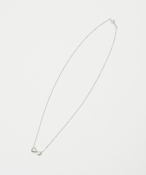 【ucalypt】ダブルハートネックレス