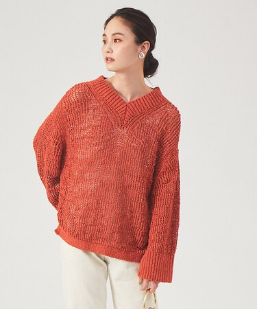 スラブメッシュニット