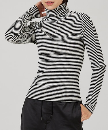 【日本製/2023AW】シームレスタートルニット