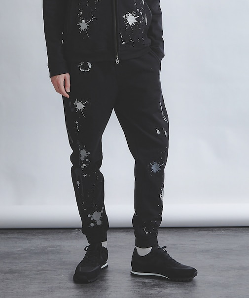 【セットアップ対応】ドロッピングプリント パンツ