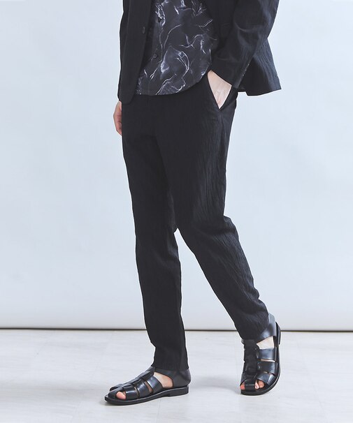 【セットアップ対応】コットンワッシャープリント パンツ