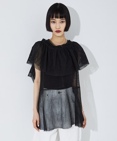 【iocus】マルチWAYカラー+コットンネットトップス