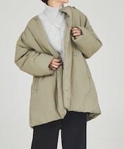 ノーカラーオーバーブルゾン