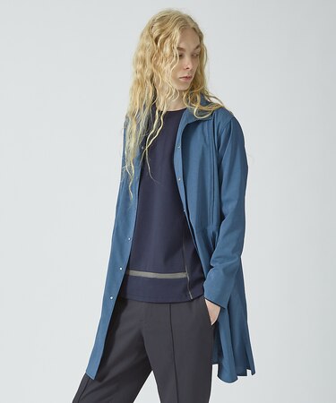 リネンライクロングシャツ