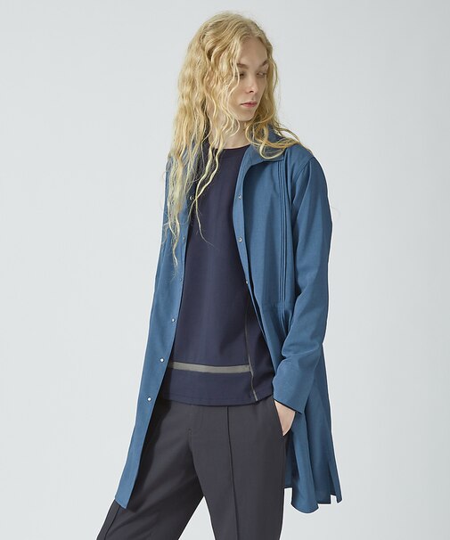 リネンライクロングシャツ