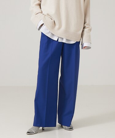 【NEHERA】ハイウエストワイドトラウザーズ