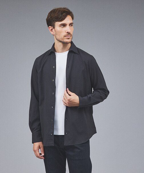 【DotAir】長袖 サッカーシャツ / 軽量 / 防シワ / 吸水速乾