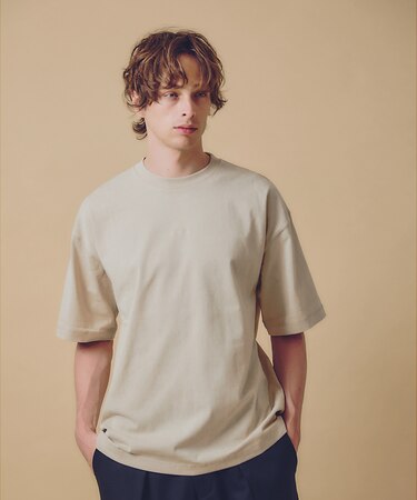 【ヴィンテージ風】ピグメントプリント　刺繍Tシャツ