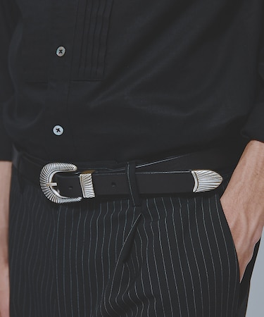 【別注】Andrea D’AMICO ウエスタン プンターレ ベルト