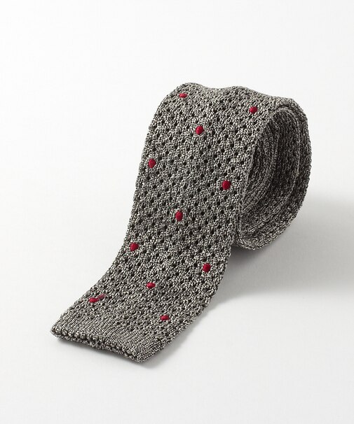 CANEPAドットニットタイ