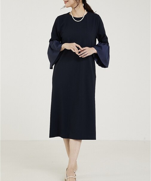 【WEB Domani掲載】【エニデイカセット】袖フレアーワンピース