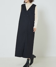 【大人のいちまんワンピ】ウォームジャージージレ風ジャンスカ