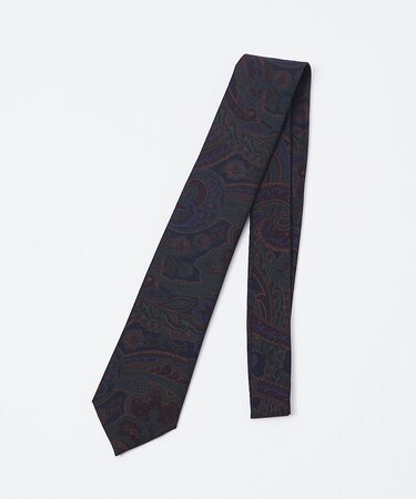 FRANCO BASSI  ペイズリー柄ネクタイ