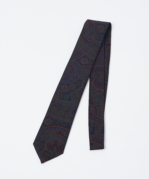 FRANCO BASSI  ペイズリー柄ネクタイ
