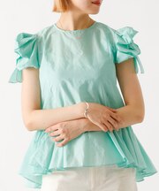 袖リボンブラウス