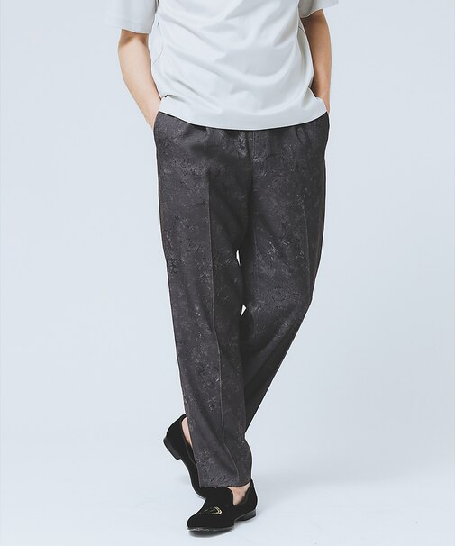 オリエンタル プリント イージーパンツ