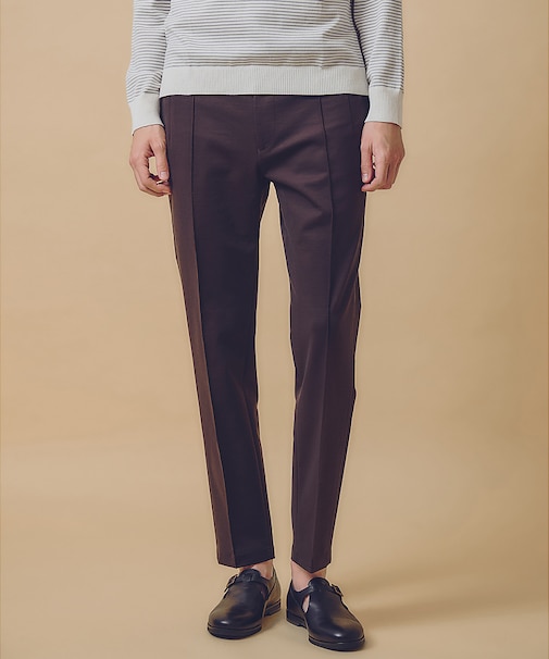 【セットアップ対応 / 定番人気】コットンコンプレッシャー ピンタックパンツ