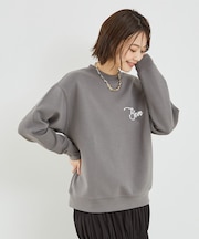 シルキーダンボールロゴプルオーバー